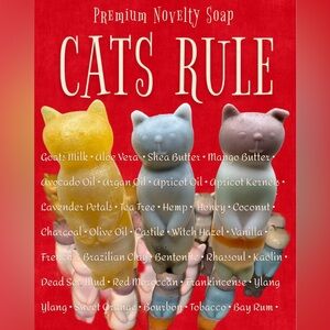 $3/12 • CATS- Goats Milk, Honey, Charcoal, Clay, Oatmeal, Aloe, Essential Oils..